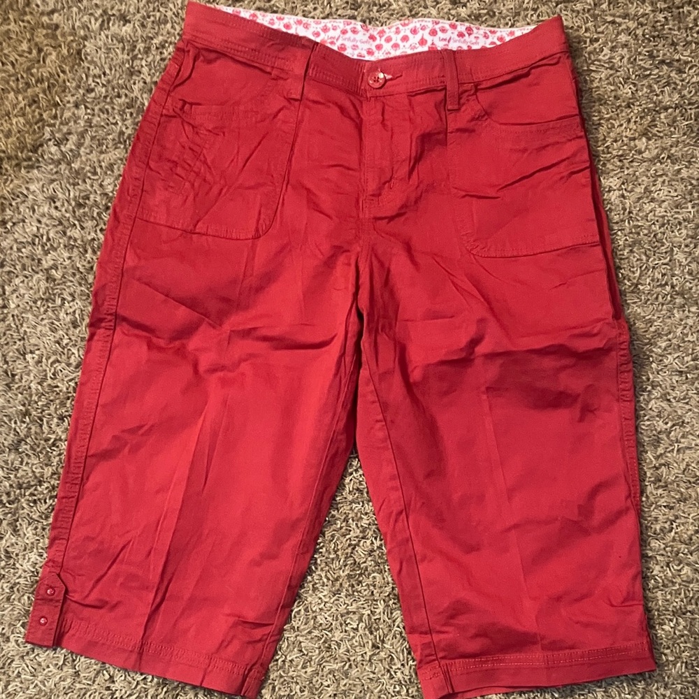 Lee Red Capris for Women